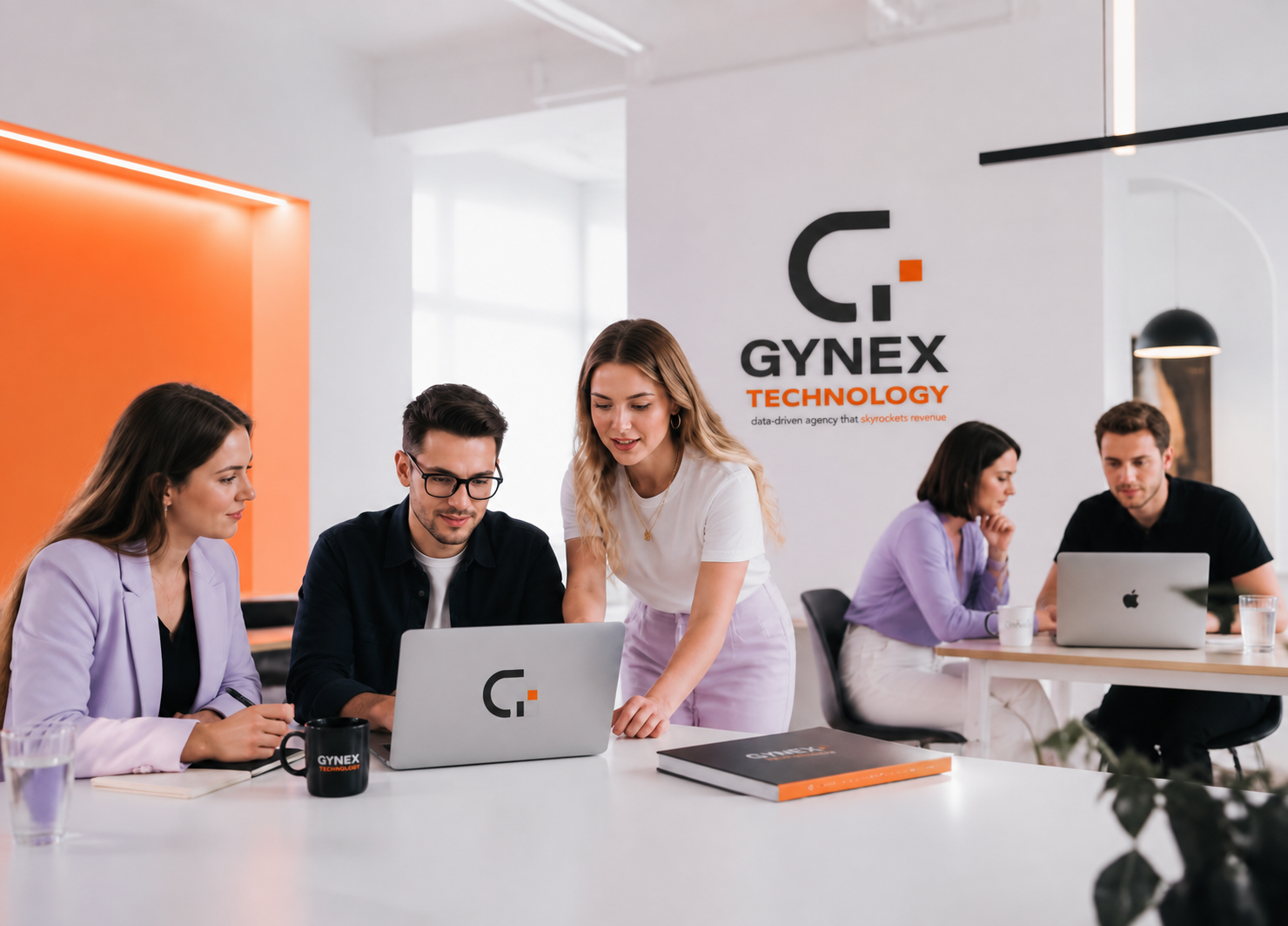 Gynex Technology web development and digital marketing team working in the Ahmedabad studio
