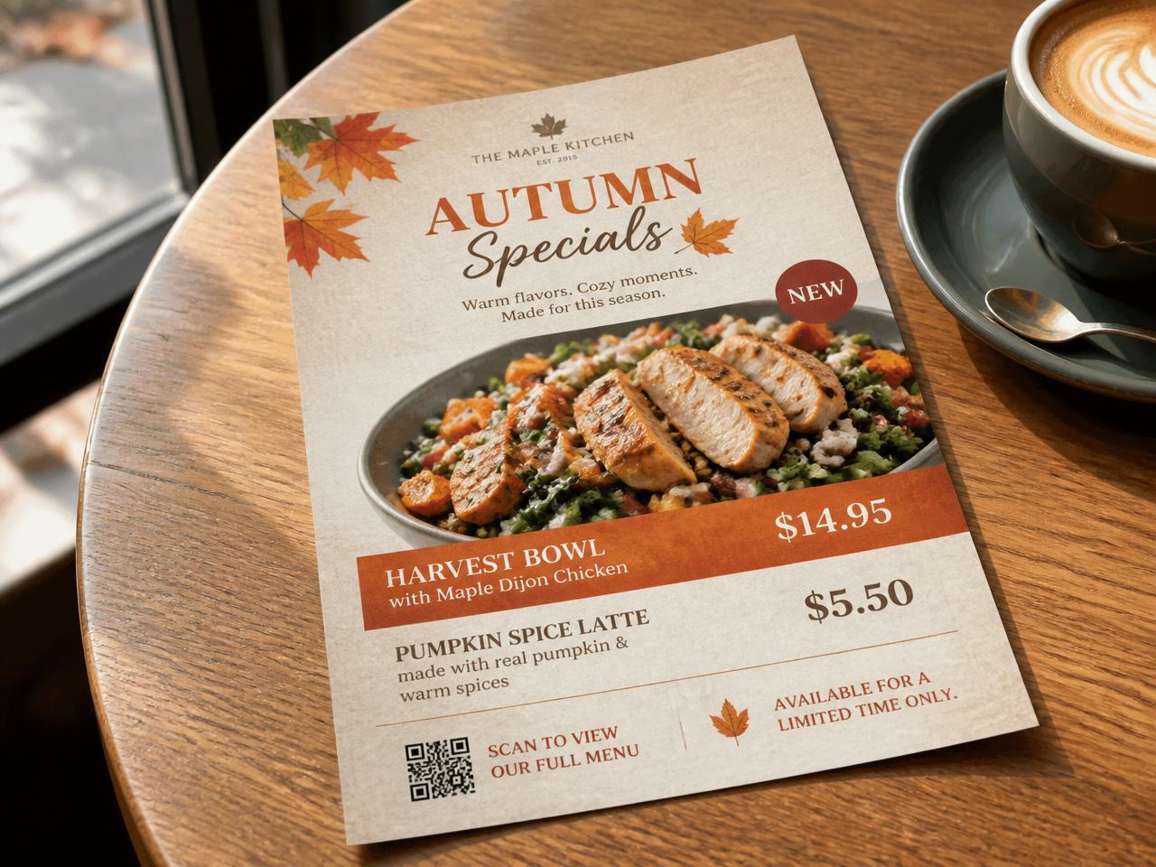 Restaurant offer flyer concept — Flyer Design work presented by Gynex Technology