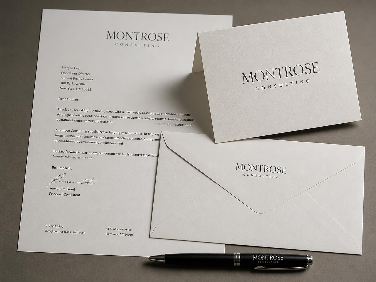 Wordmark logo concept for a consulting firm — Logo Design work presented by Gynex Technology