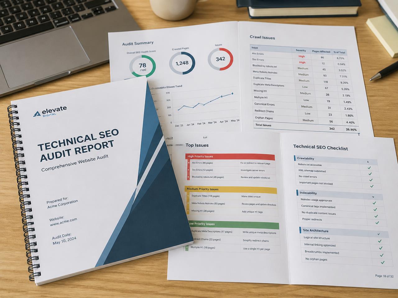 Technical SEO audit framework — SEO work presented by Gynex Technology