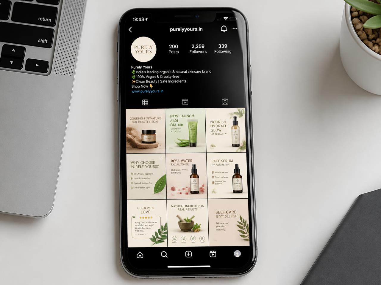 E-commerce social media post set — Social Media work presented by Gynex Technology